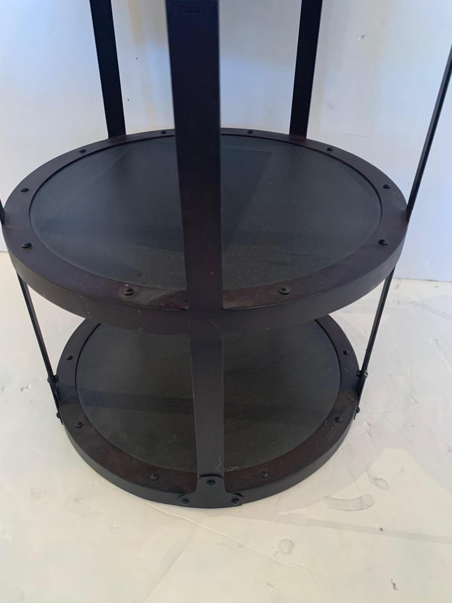 3 tier round side table
