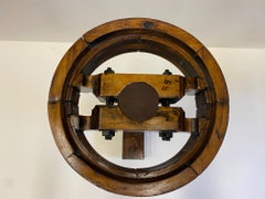 Cool Industrial Round Found Object Side Table