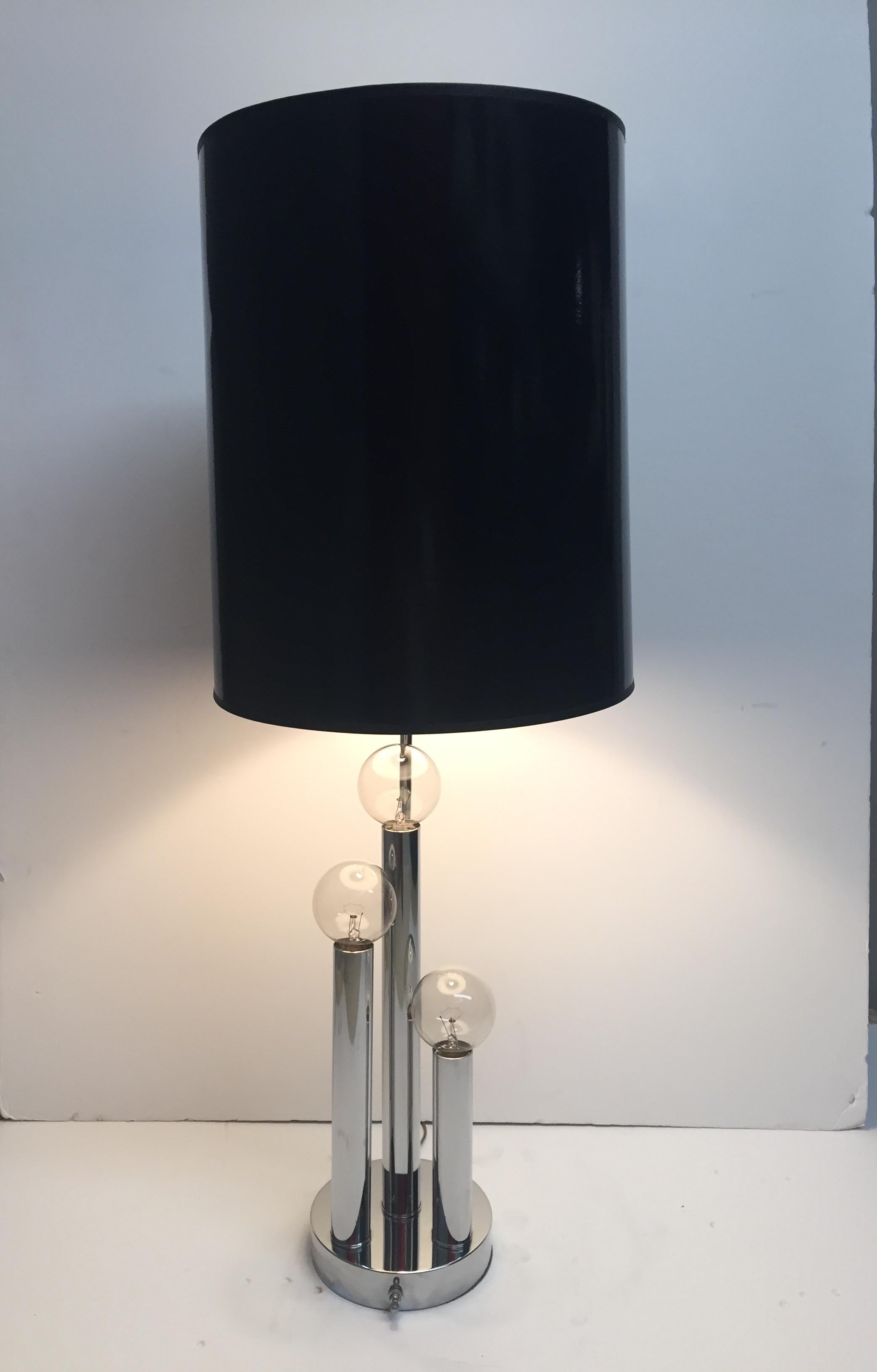 Mid-20th Century Cool Mad Men Mid-Century Modern Chrome Table Lamp