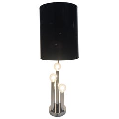 Used Cool Mad Men Mid-Century Modern Chrome Table Lamp