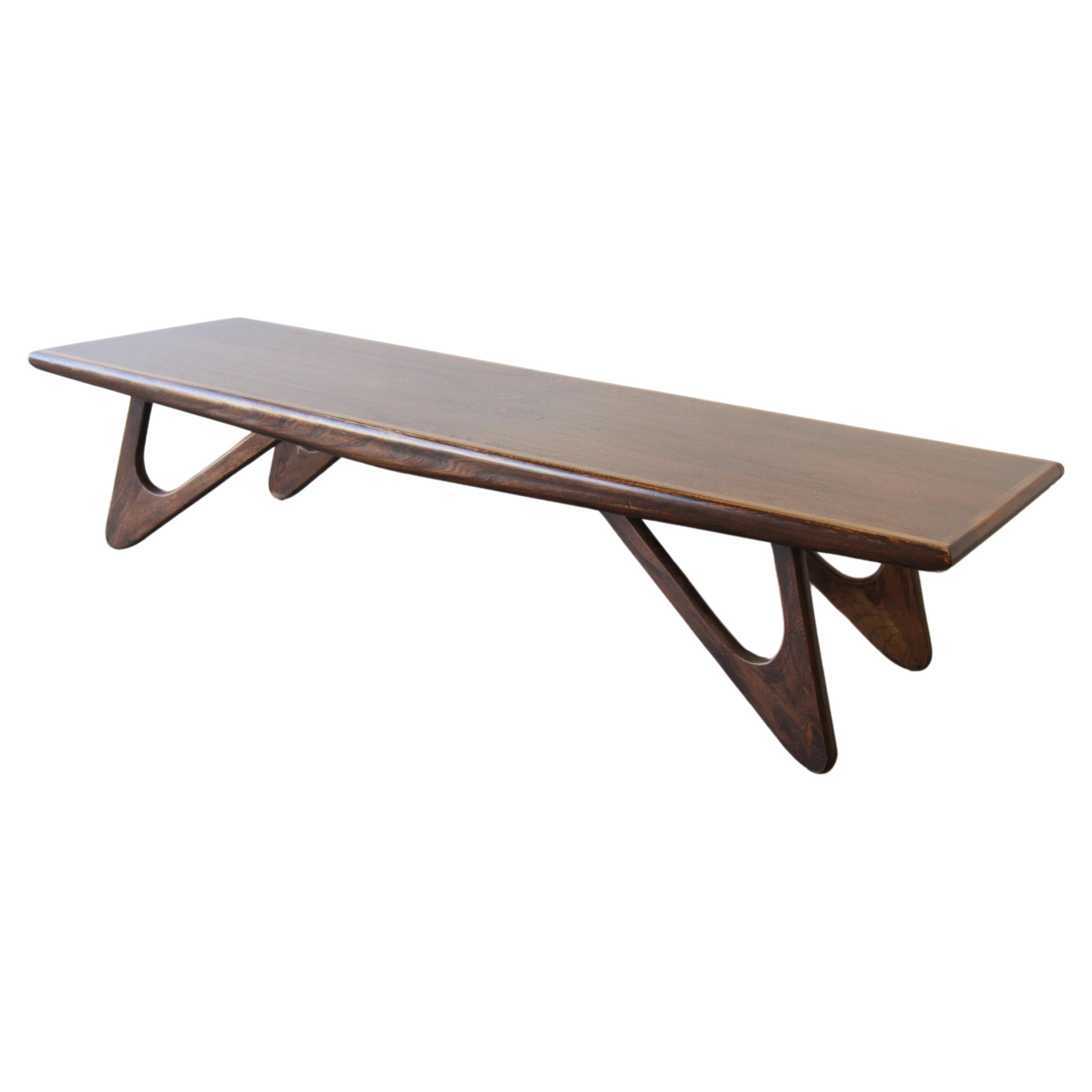 Cool Mid Century Boomerang Leg Coffee table in the style of Adrian Pearsall