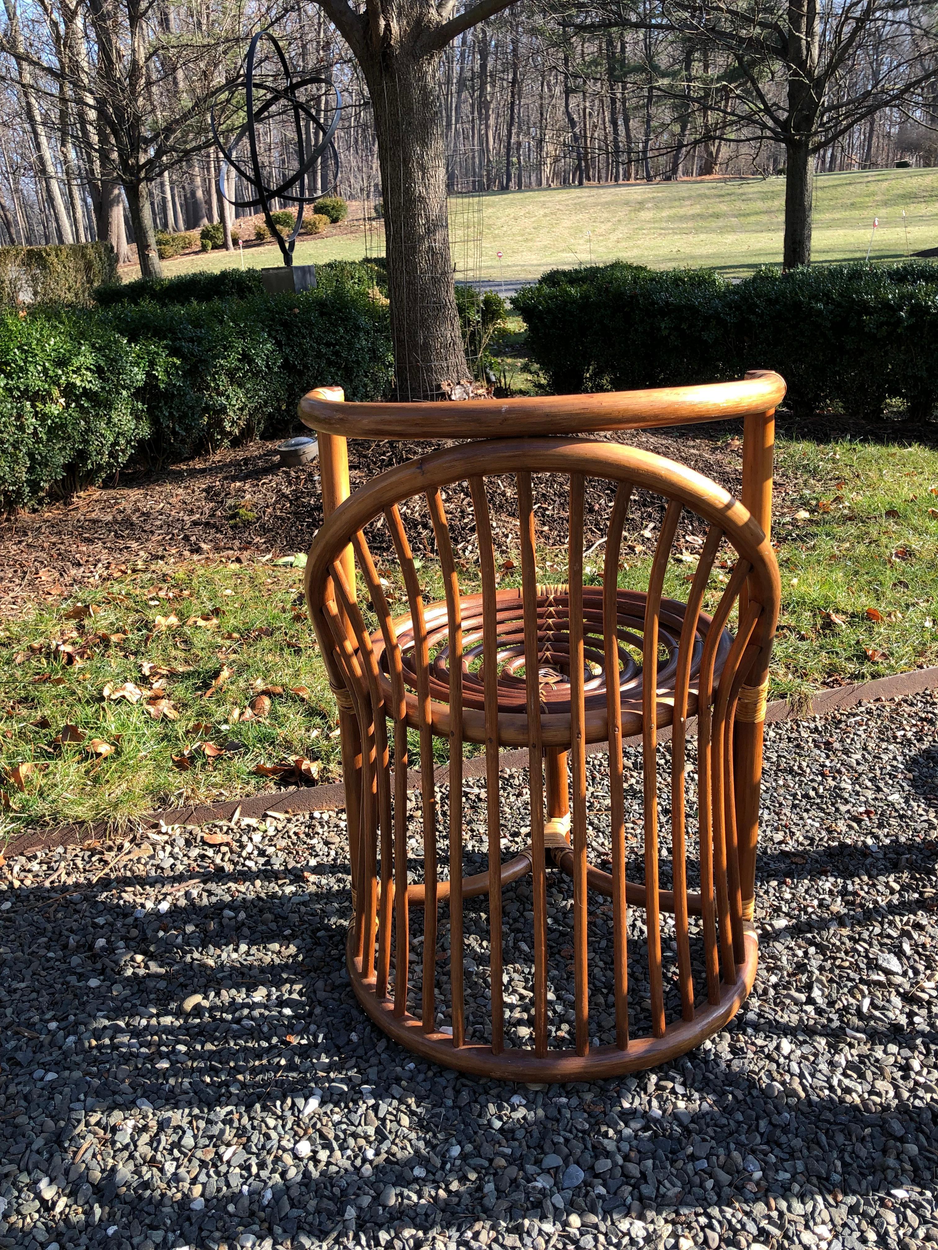 Cool Mid-Century Modern Bentwood and Rattan Dining Set 6