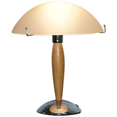 cool modern lamps Cool Mid-Century Modern Style Table Lamp with Opalescent Shade Chrome
Wood