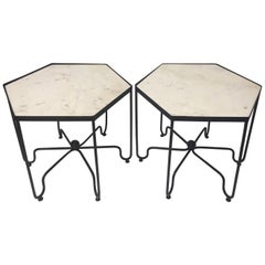 Cool Pair of Mid-Century Modern Six-Sided Salterini End Tables