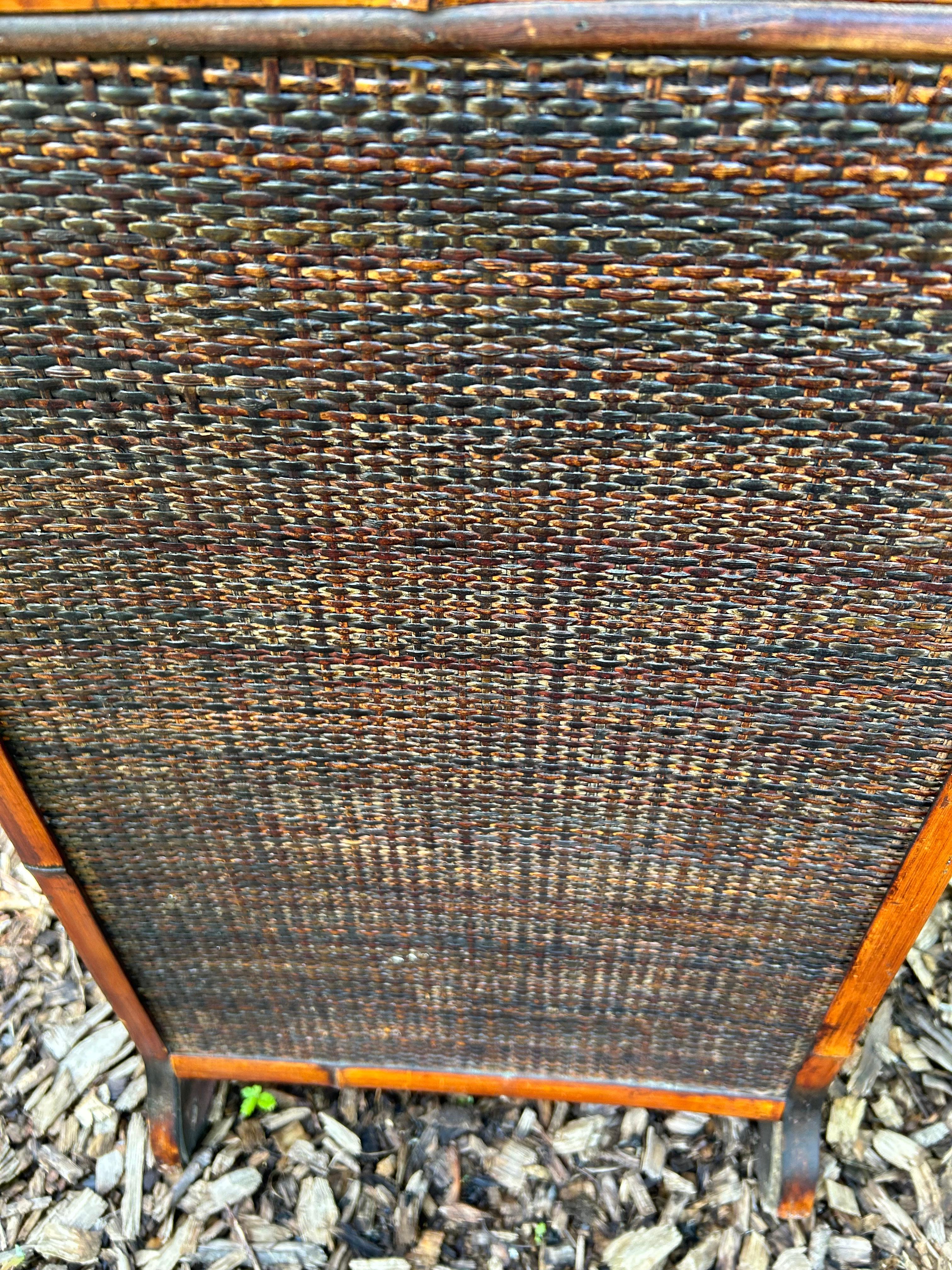 Cooles Palmen-Motiv Rattan & Bambus Retro Kleine Schubladen-Kommode im Angebot 4