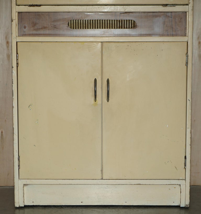 Cool Retro Original 1950's English Kitchen Habberdashery Larda Cupboard ...