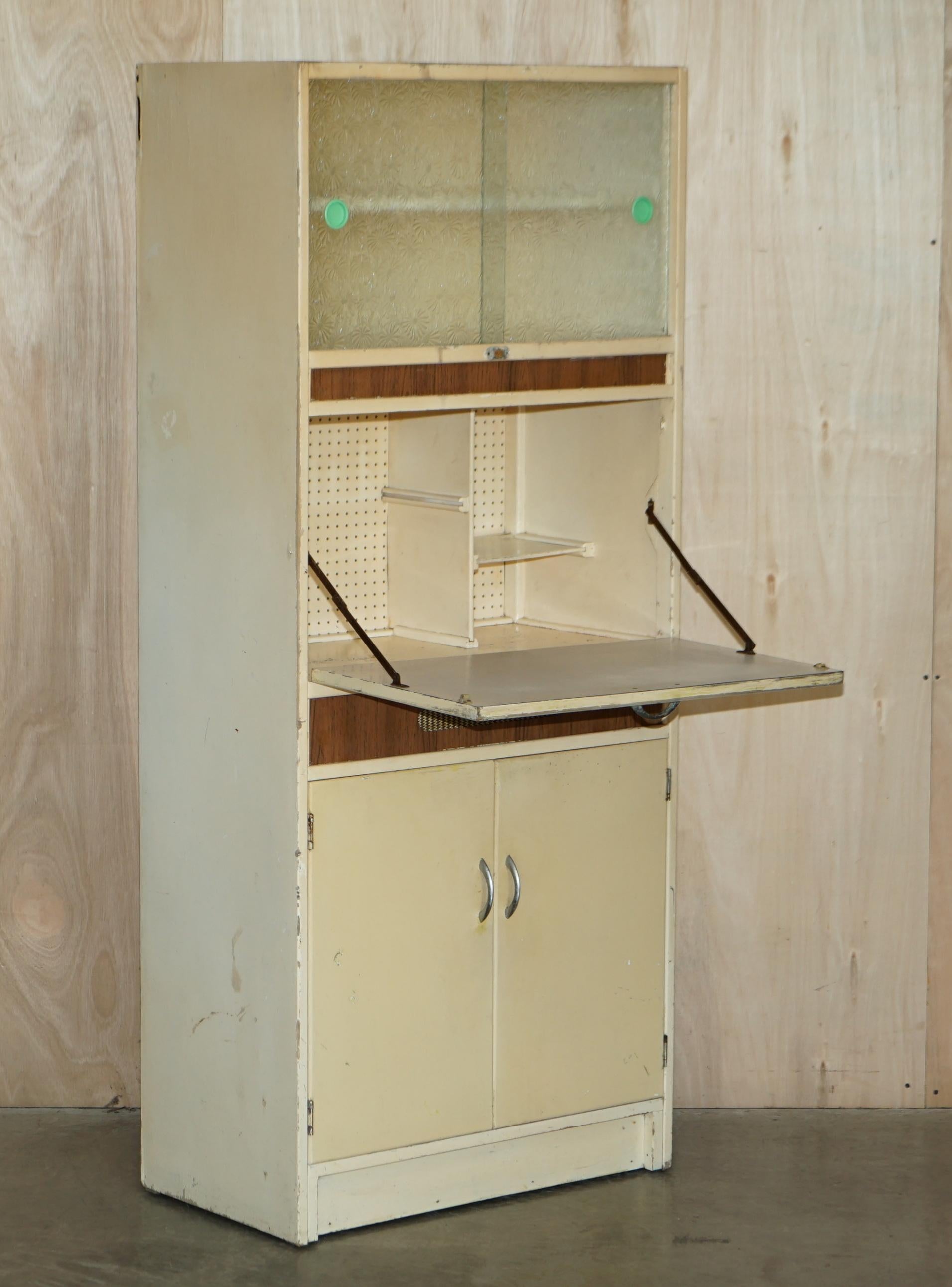 Armoire de cuisine Habberdashery Larda rétro et rétro originale anglaise des années 1950 en vente 9