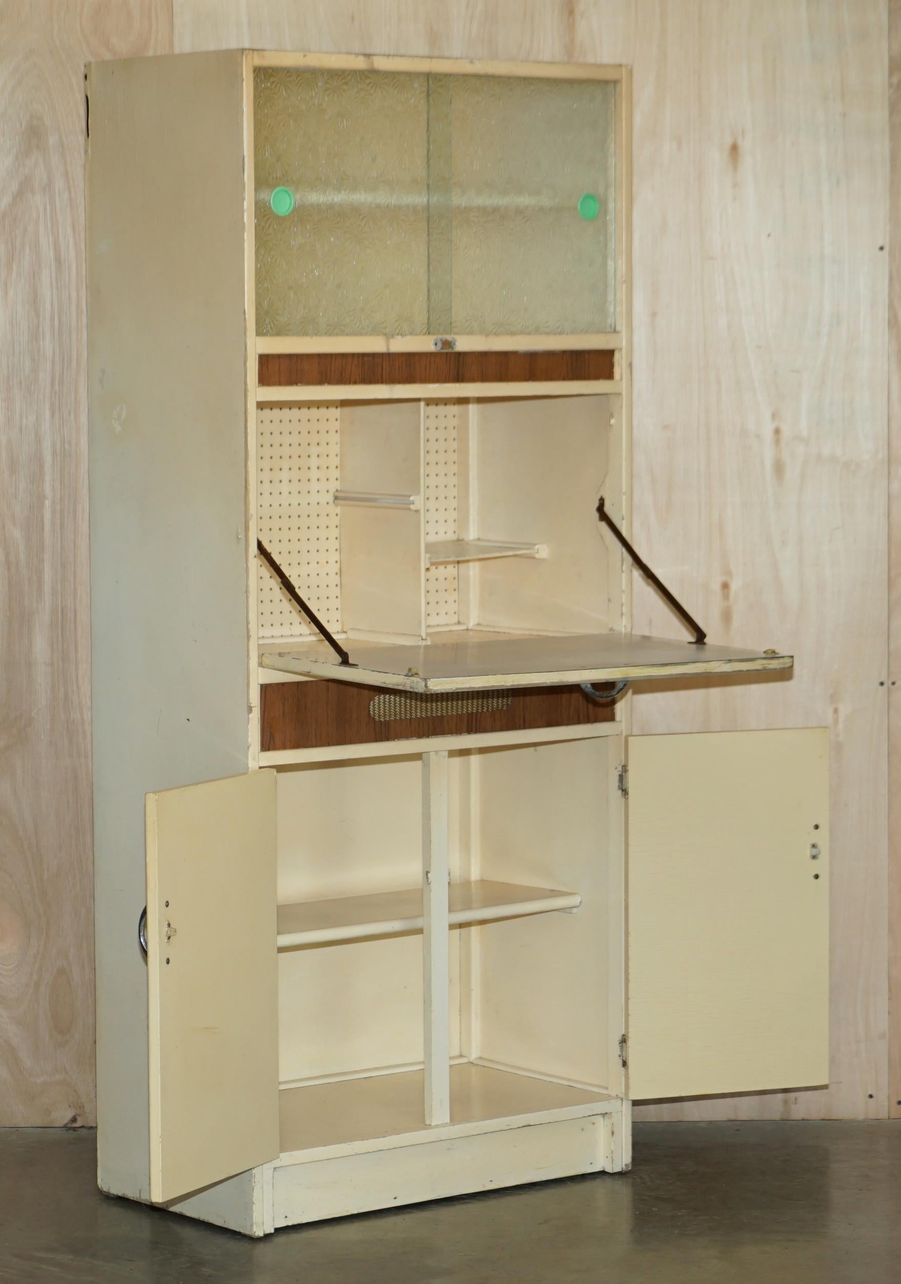 Armoire de cuisine Habberdashery Larda rétro et rétro originale anglaise des années 1950 en vente 11