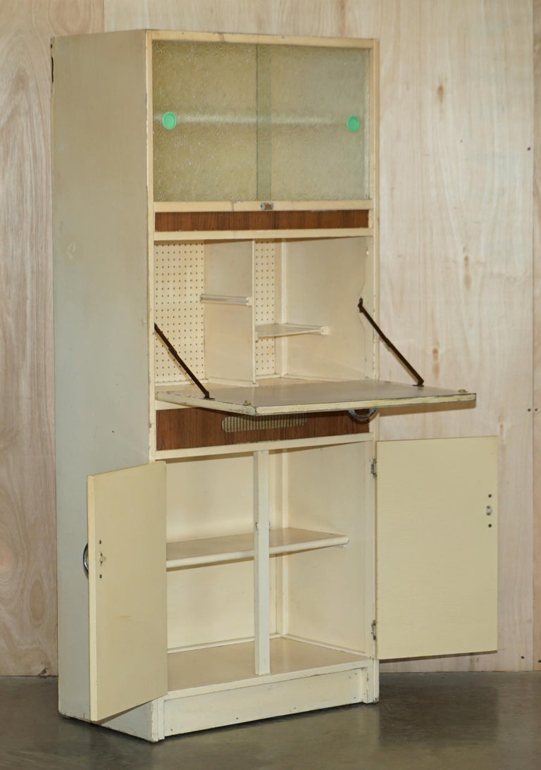 Cool Retro Original 1950's English Kitchen Habberdashery Larda Cupboard ...