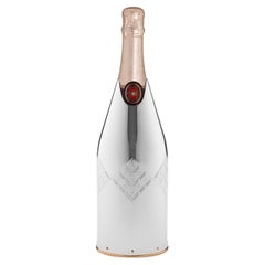Cooler Champagne Cover In Silver, Elegant Centerpiece Handcrafted in Italy