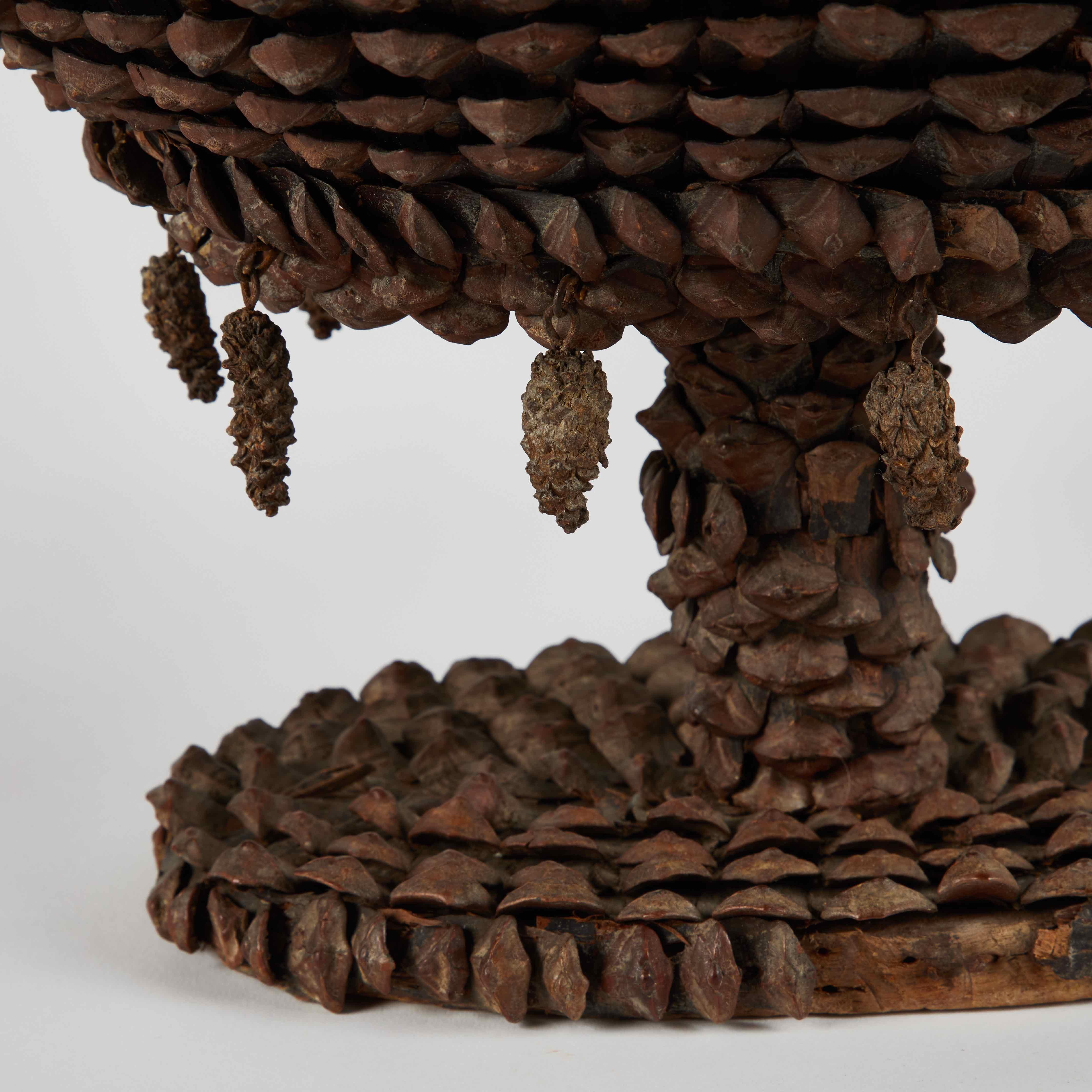 George III Cooler Tazza Decorated in Pine Cones from Mid-19th Century France