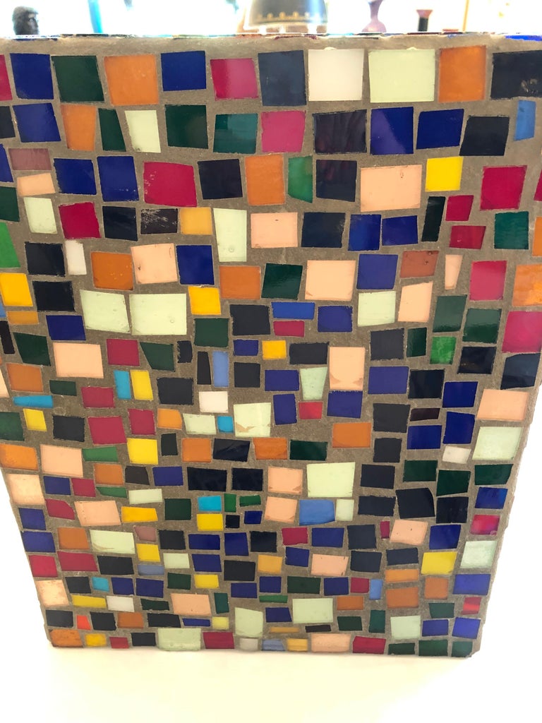 Coolest MidCentury Modern Trio of Mosaic Bathroom Accessories at