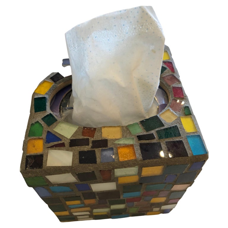 Coolest MidCentury Modern Trio of Mosaic Bathroom Accessories at