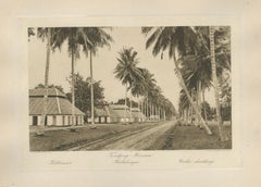 Coolie-Behausungen - Tandjong-Morawa, Sumatra, Indonesien (Kleingrothe, um 1900)