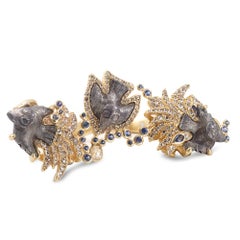 Coomi 20 Karat Gold Antiquity Inca Bird Diamond Ring