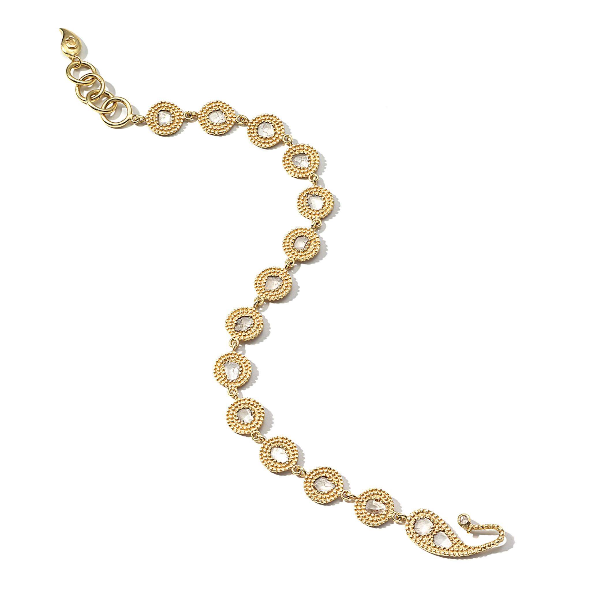 Coomi Eternity link bracelet set in 20K yellow gold with 1.11cts diamonds. Measures 7 inches with 1 inch extender, total 8 inches in length.

Coomi’s Eternity Collection is inspired by continuity and wholeness represented by the immortal idea of