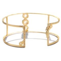 Coomi 20 Karat Gold Luminosity Diamond Cuff Bracelet