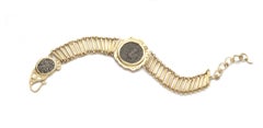 Coomi Bracelet pièce de monnaie ancienne 20 carats avec diamants