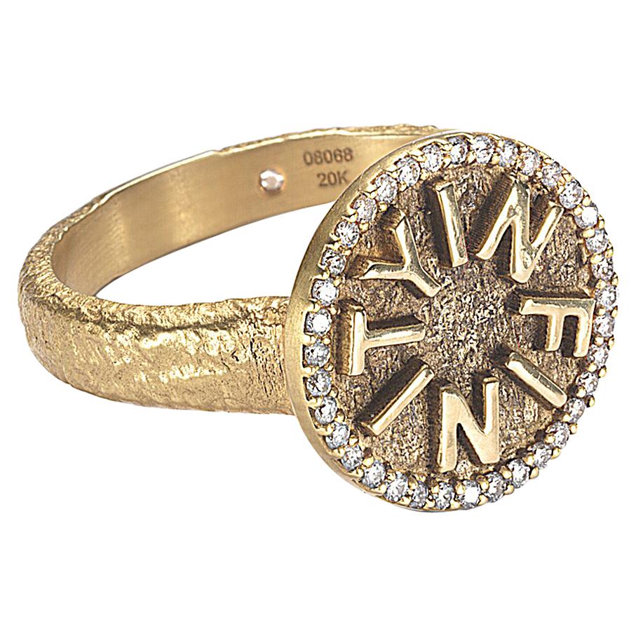 Coomi 20K ""Infinity"" Ring mit Diamanten und Emaille