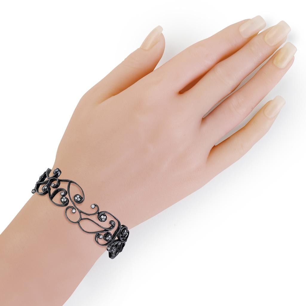 De las mujeres Brazalete de diamantes Coomi Vitality de oro negro de 20k en venta