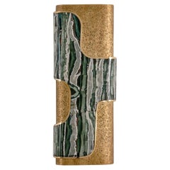 Coonoor Gold Wall Sconce B in Brass 
Semi Precious Stone, Viya by Vikram Goyal