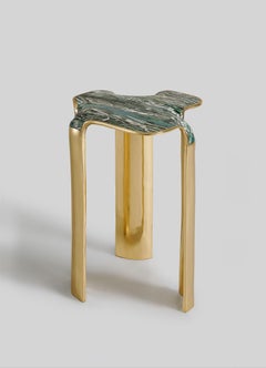 Contemporary side table, Coonoor in brass, Viya by Vikram Goyal