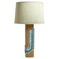 Coonoor Table Lamp B in Brass 
Semi Precious Stone, Viya by Vikram Goyal