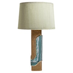 Coonoor Table Lamp B in Brass & Semi Precious Stone, Viya by Vikram Goyal