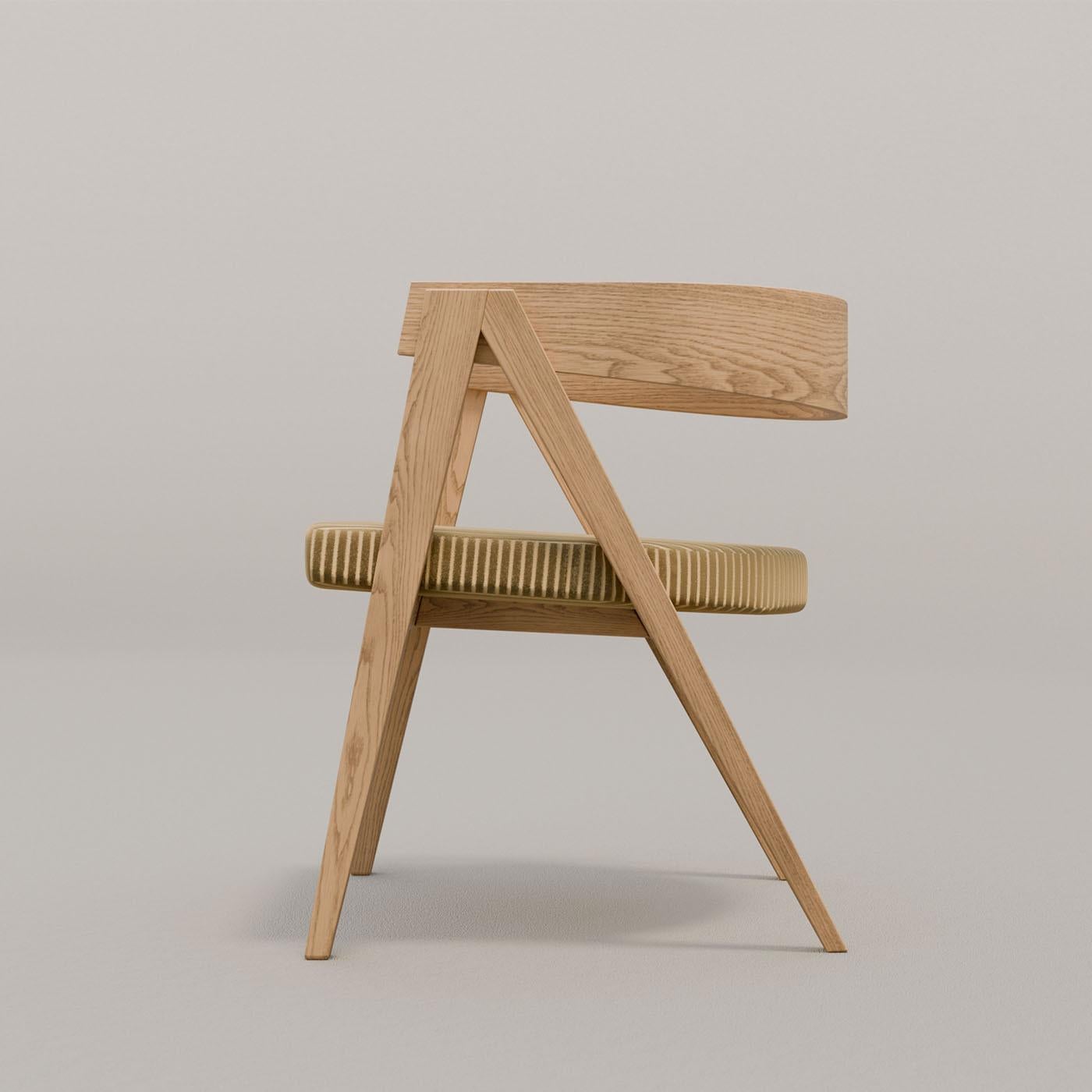 Italian Cooper Ash Wood Chair By MAAM For Sale