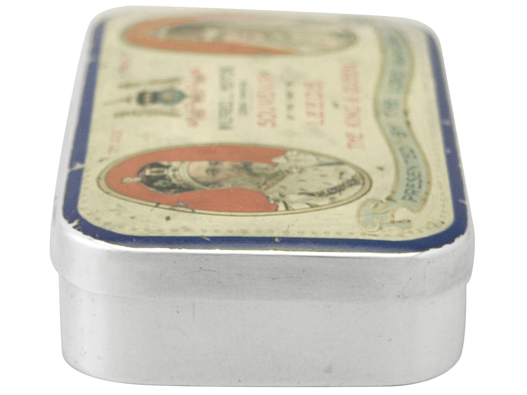 Edoardiano Cooper Brothers & Sons antica scatola commemorativa in argento edoardiano in vendita