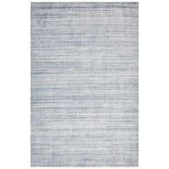 Cooper, Contemporary Modern Loom Knotted Area Rug, Silver