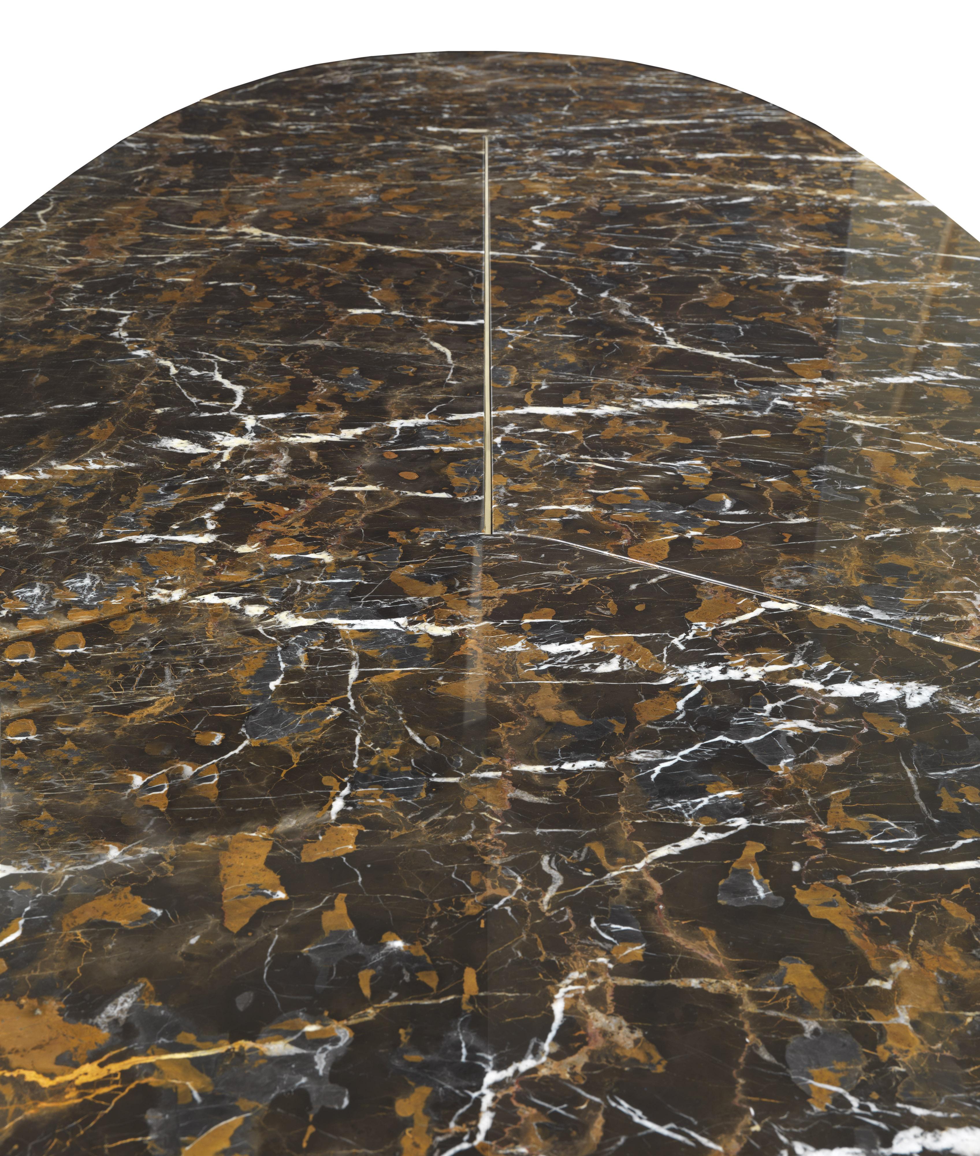 Modern 21st Century Cooper Dining Table with Marble by Roberto Cavalli Home Interiors For Sale