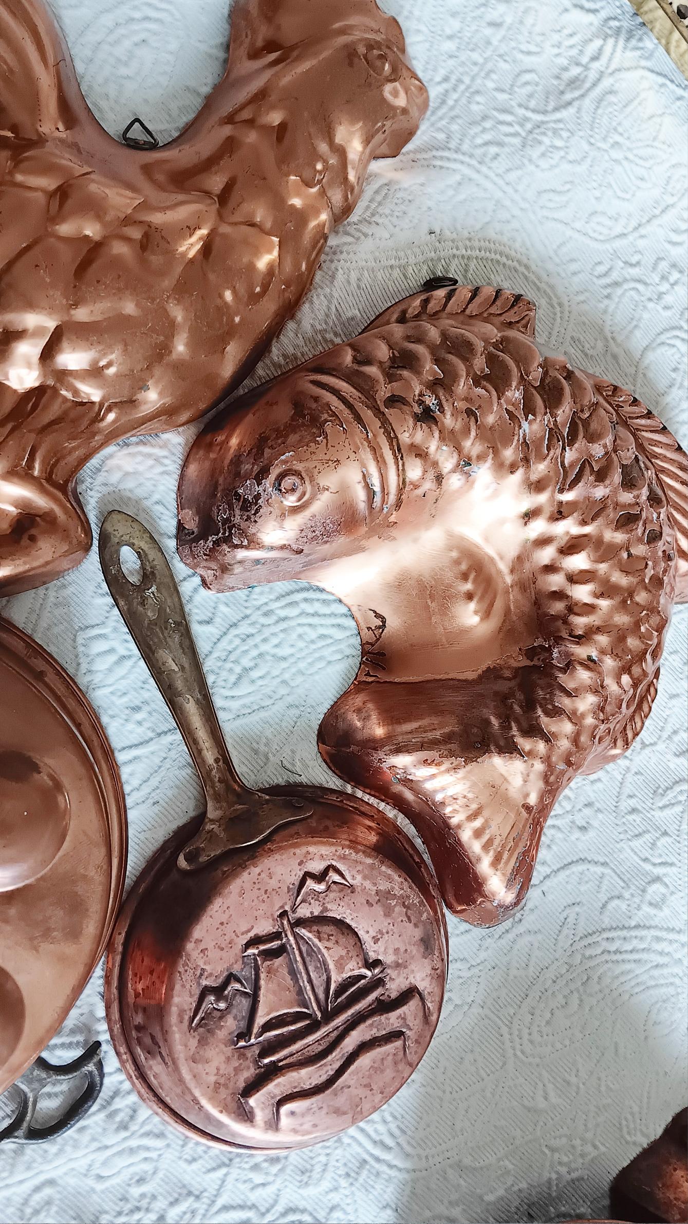 20ième siècle Décoration murale Cooper Molls  for Kitchen Fish and Lobster Lot 4 en vente