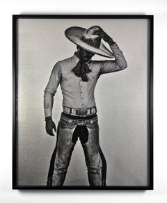 Charro Diego, di Cooper Seykens, stampa in bianco e nero, con cornice