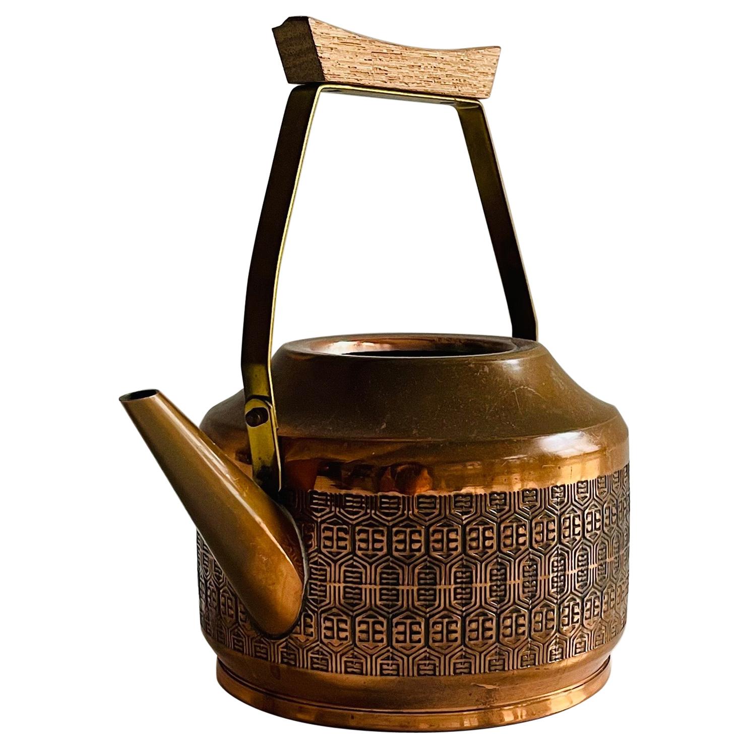 Cooper Teak Watering Can, Denmark, 1960s