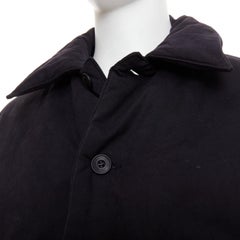 COOR Korea Minimal Cara black cotton blend duck down feather puffer jacket M