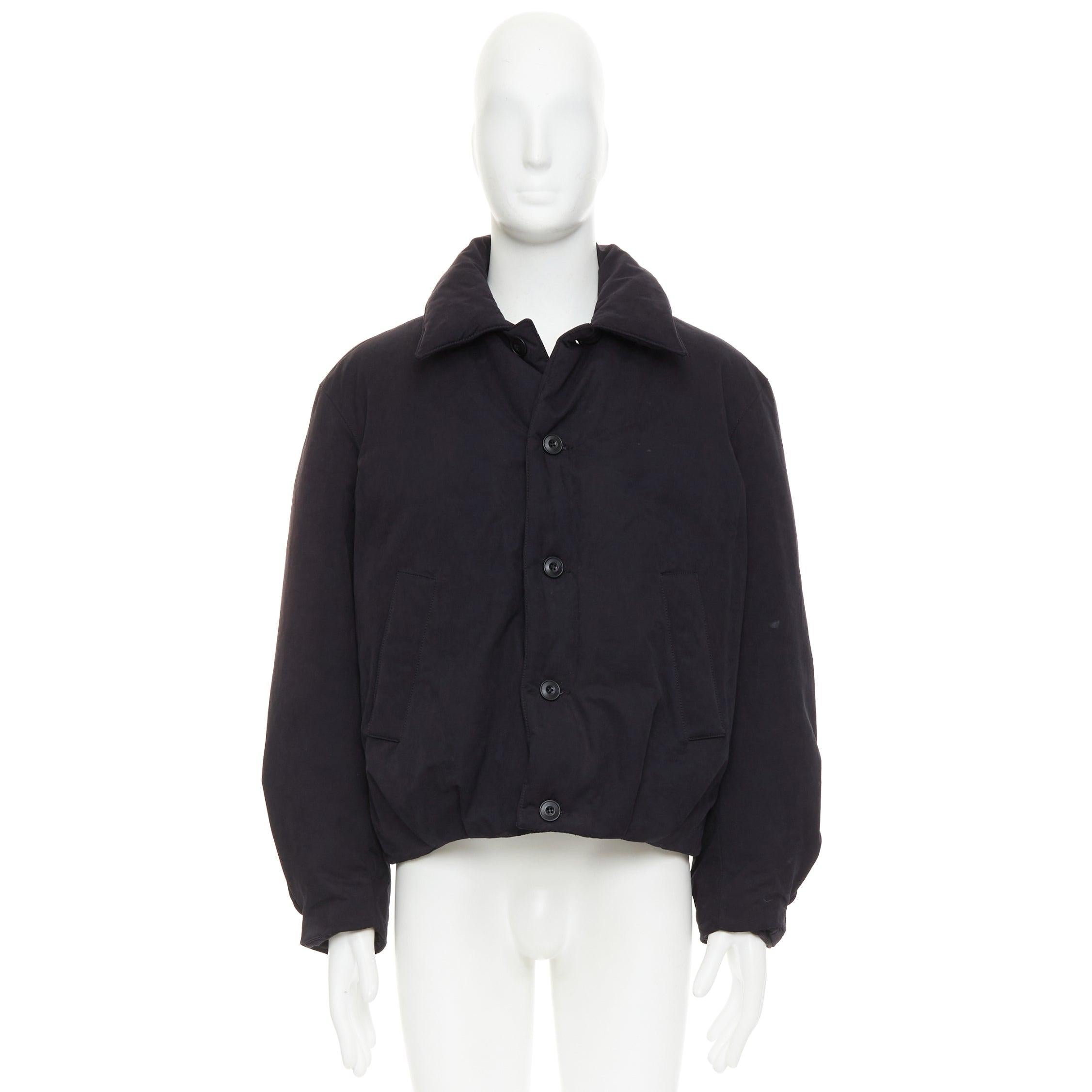 COOR Corea Chaqueta Minimal Cara de pluma de pato en mezcla de algodón negro M en venta 4