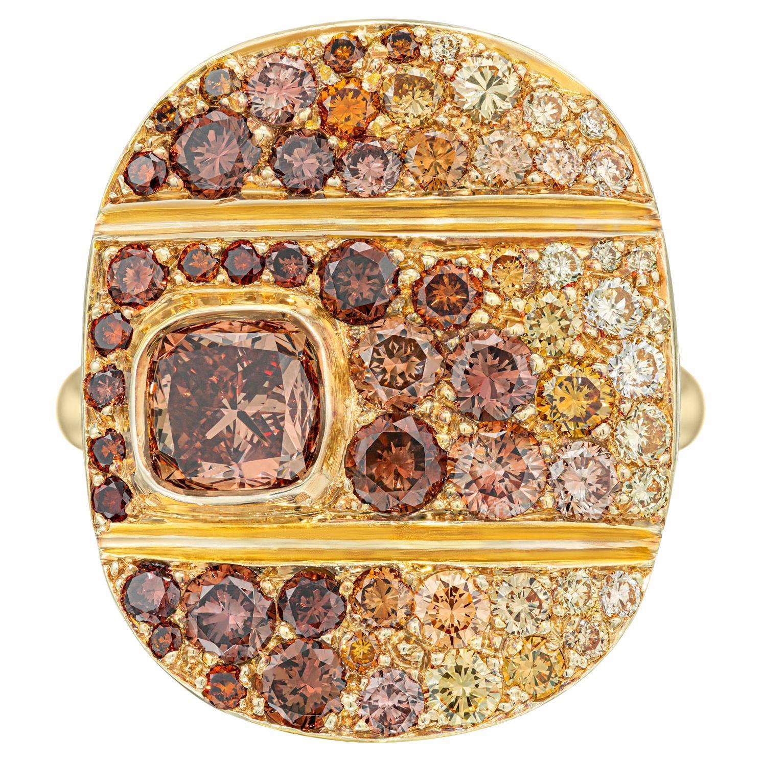 "Cop Cot" Fancy Colored Diamond Simon Ardem New York Fall Collection For Sale