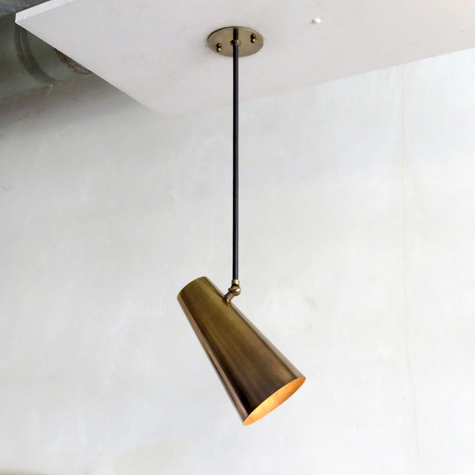 Copa Brass Ceiling Lights by Gallery L7 For Sale 3