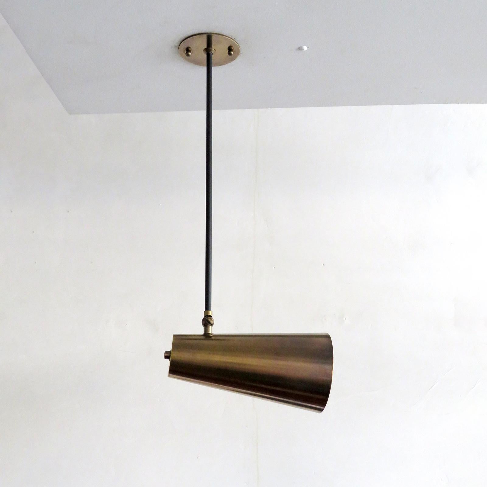 Contemporary Copa Brass Ceiling Lights by Gallery L7