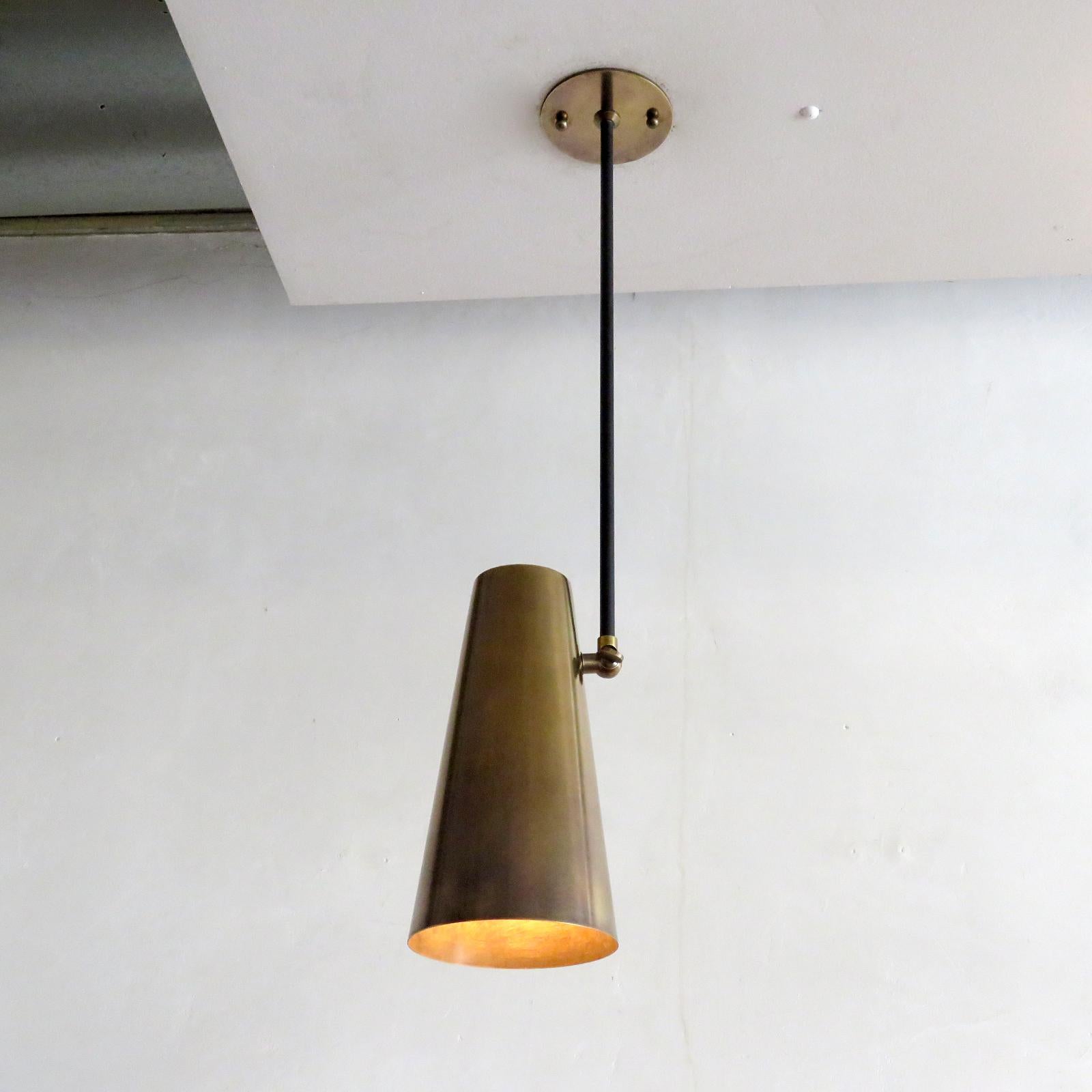 Copa Brass Ceiling Lights by Gallery L7 For Sale 2