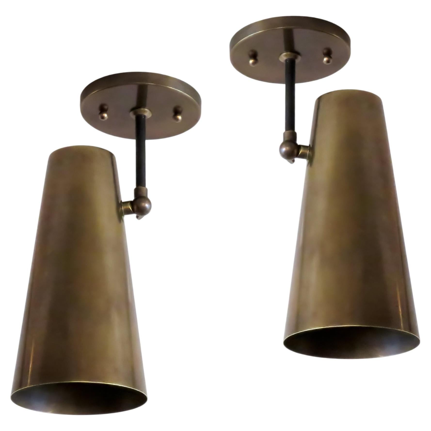 Copa Brass Spot Lights by Gallery L7