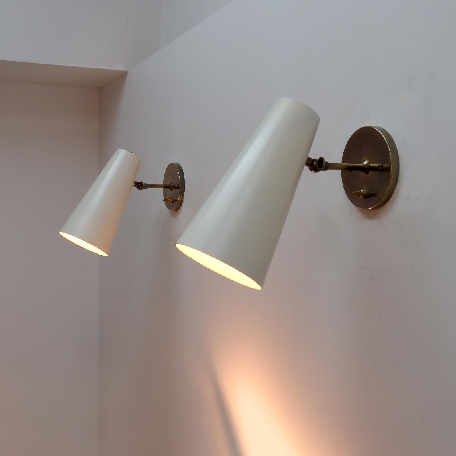 Brass Copa Wall Lights by Gallery L7 For Sale