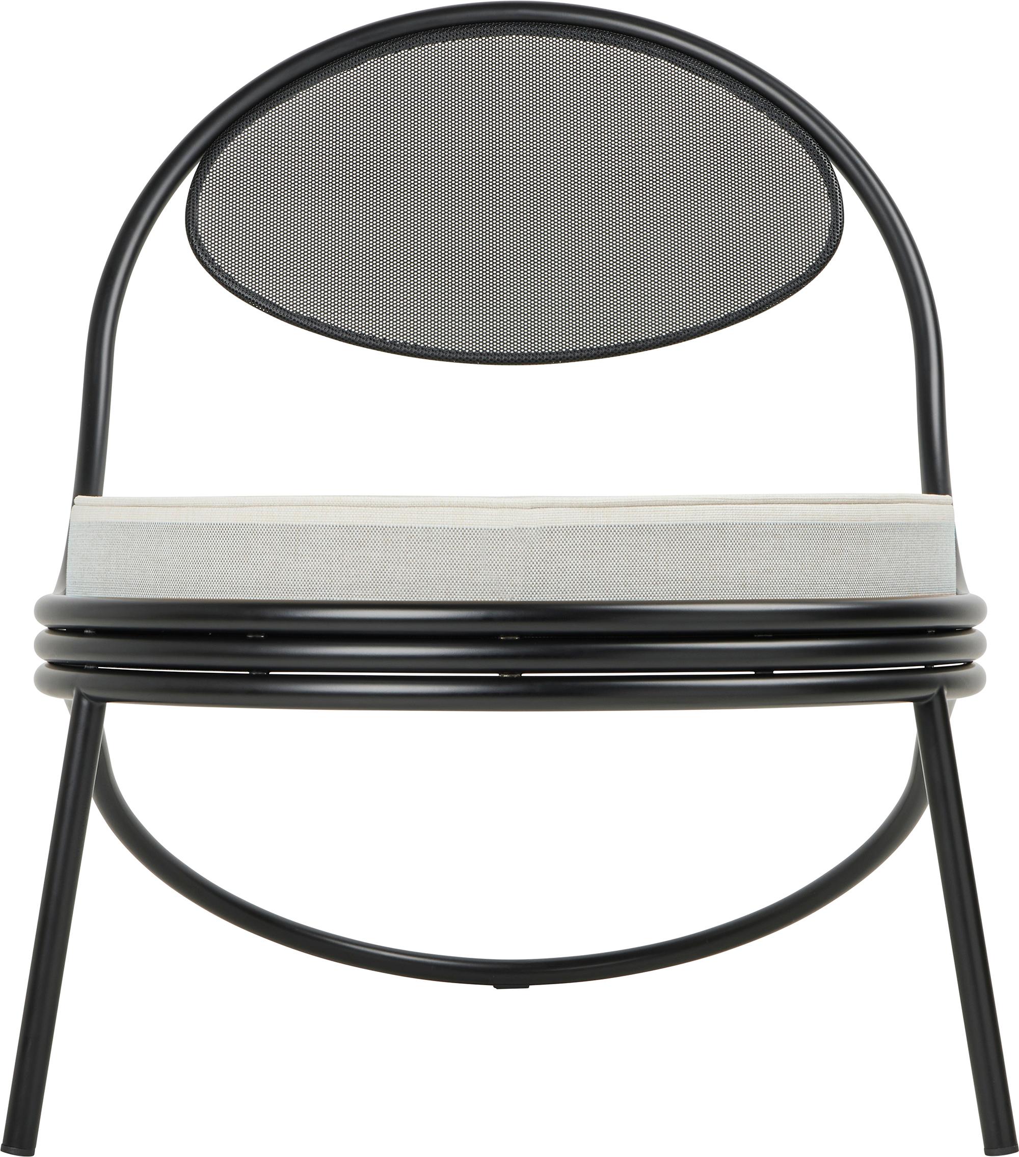 'Copacabana' Indoor Outdoor Lounge Chair by Mathieu Matégot in Leslie Fabric For Sale 9