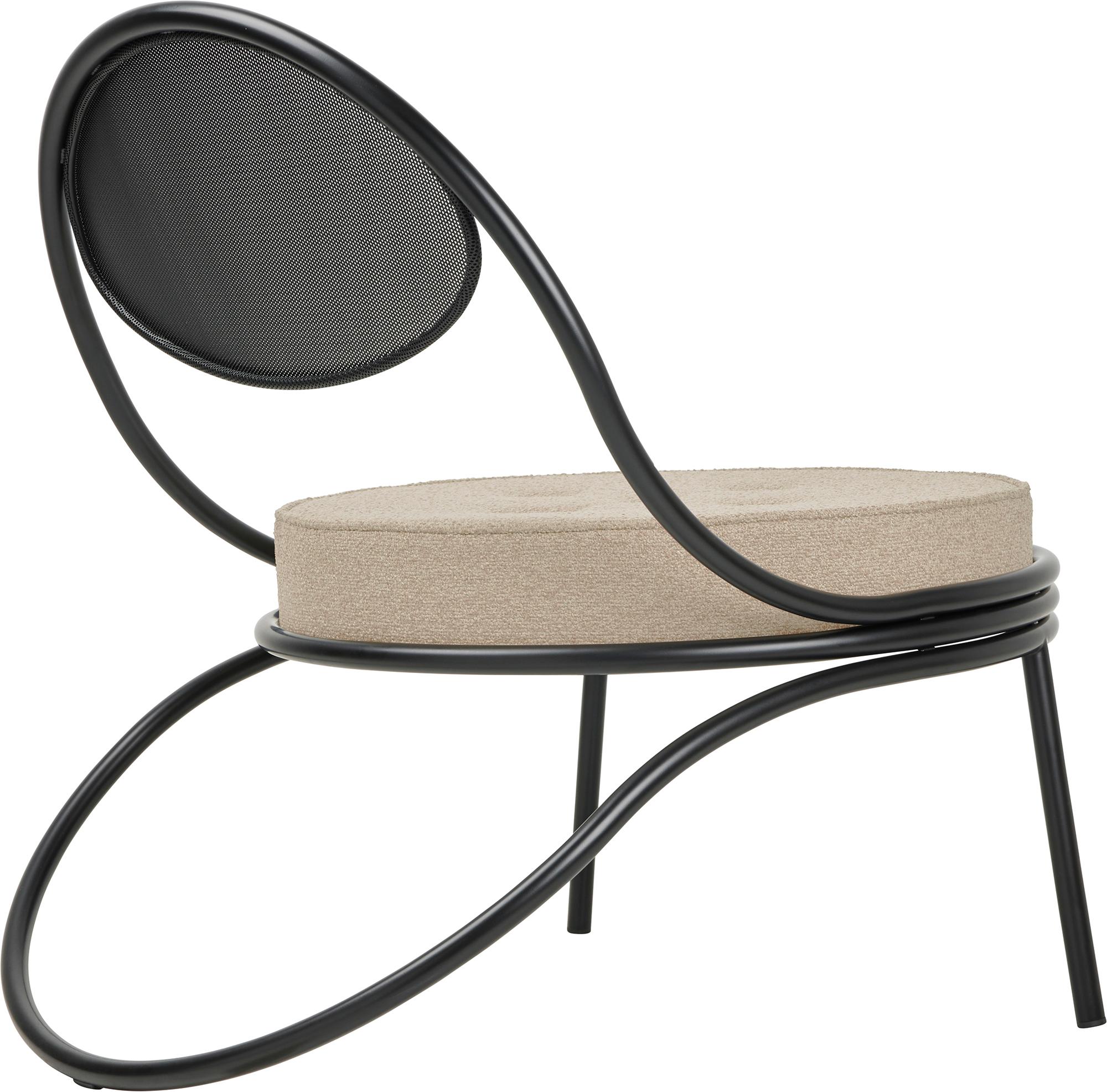 'Copacabana' Indoor Outdoor Lounge Chair by Mathieu Matégot in Lorkey Fabric For Sale 12