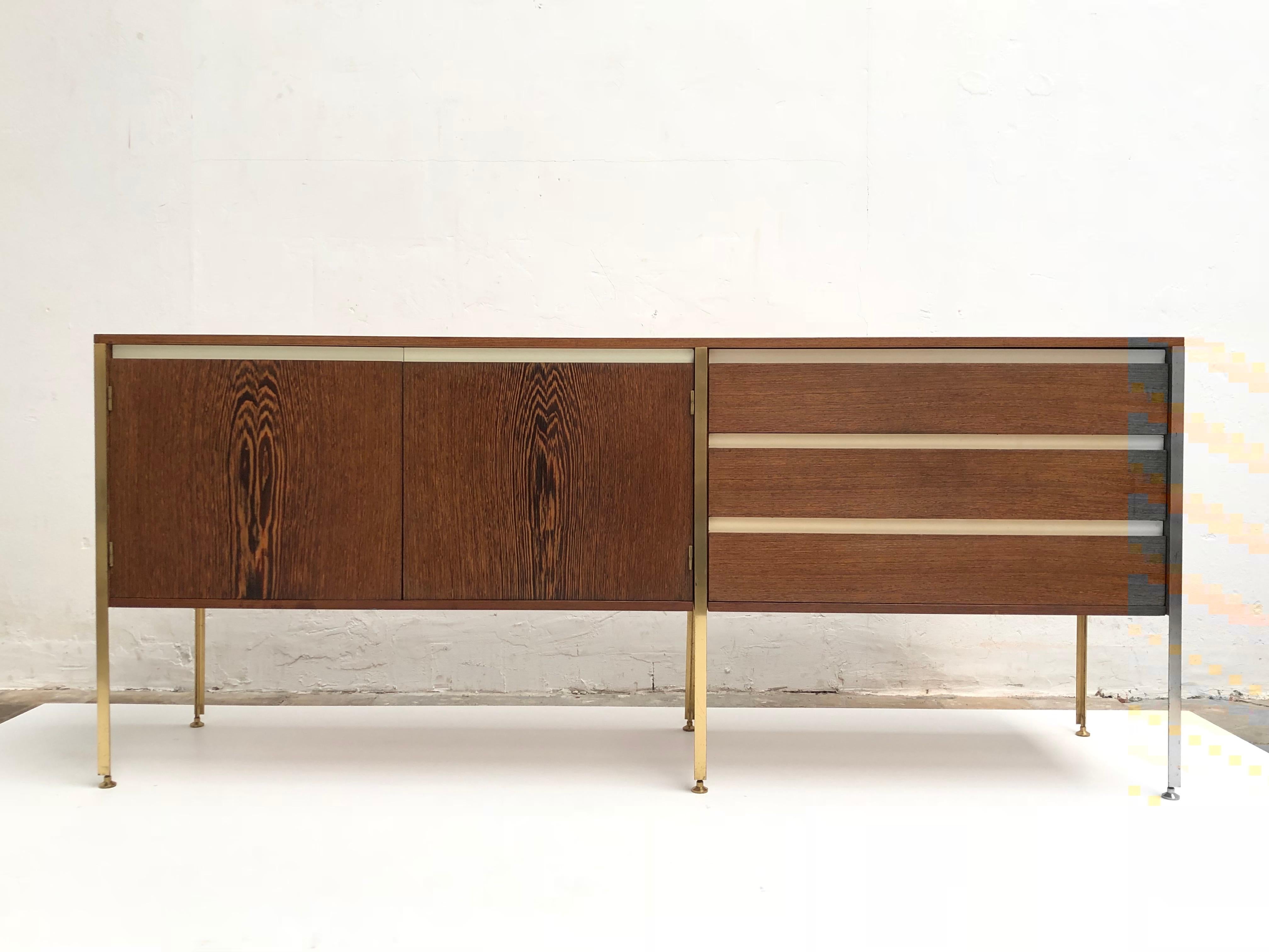Mid-Century Modern 'Copal' Credenza in Panga Panga by Kho Liang le & Wim Crouwel for Fristho, 1960