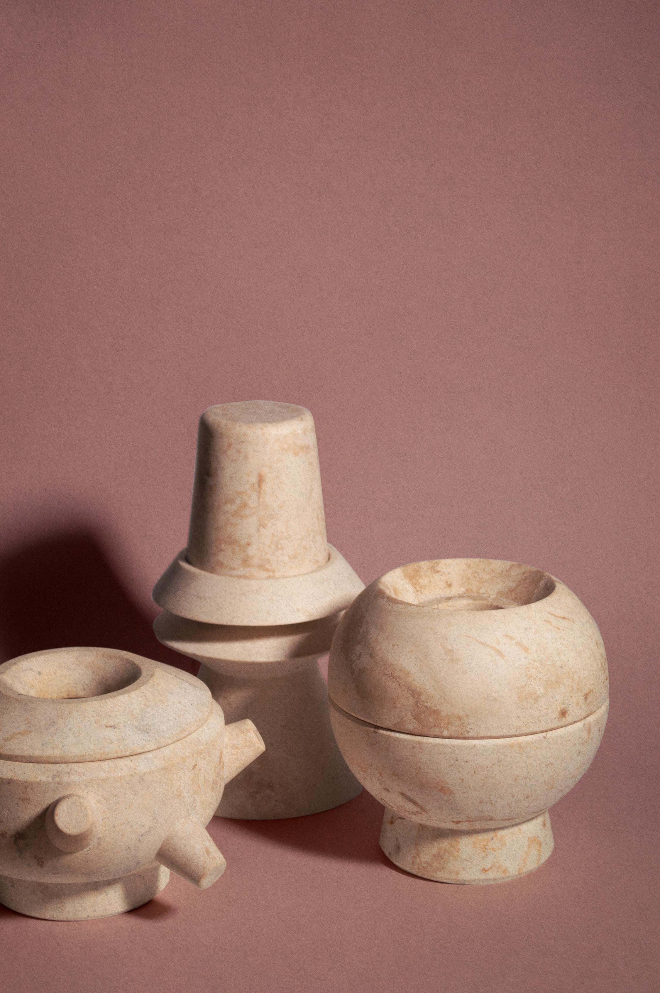 Moderno Bruciatori d'incenso in pietra Maya Contemporary di ACOOCOORO -COPALERA N.° 3 in vendita
