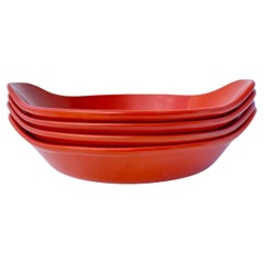 Retro Copco Au Gratin Dishes in Burnt Orange