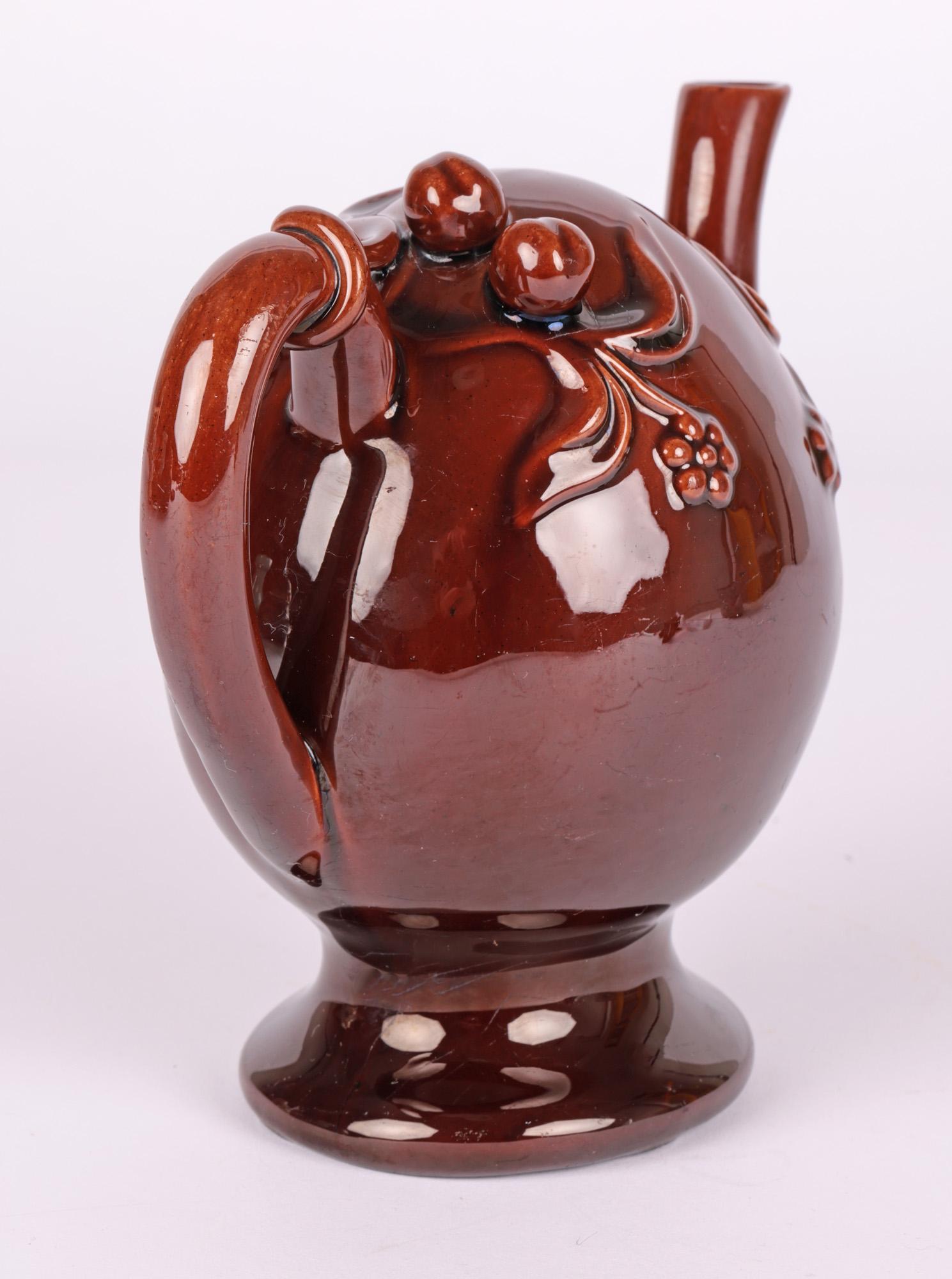Tetera Copeland Antique Treacle Glazed Cadogan Pottery en venta 4