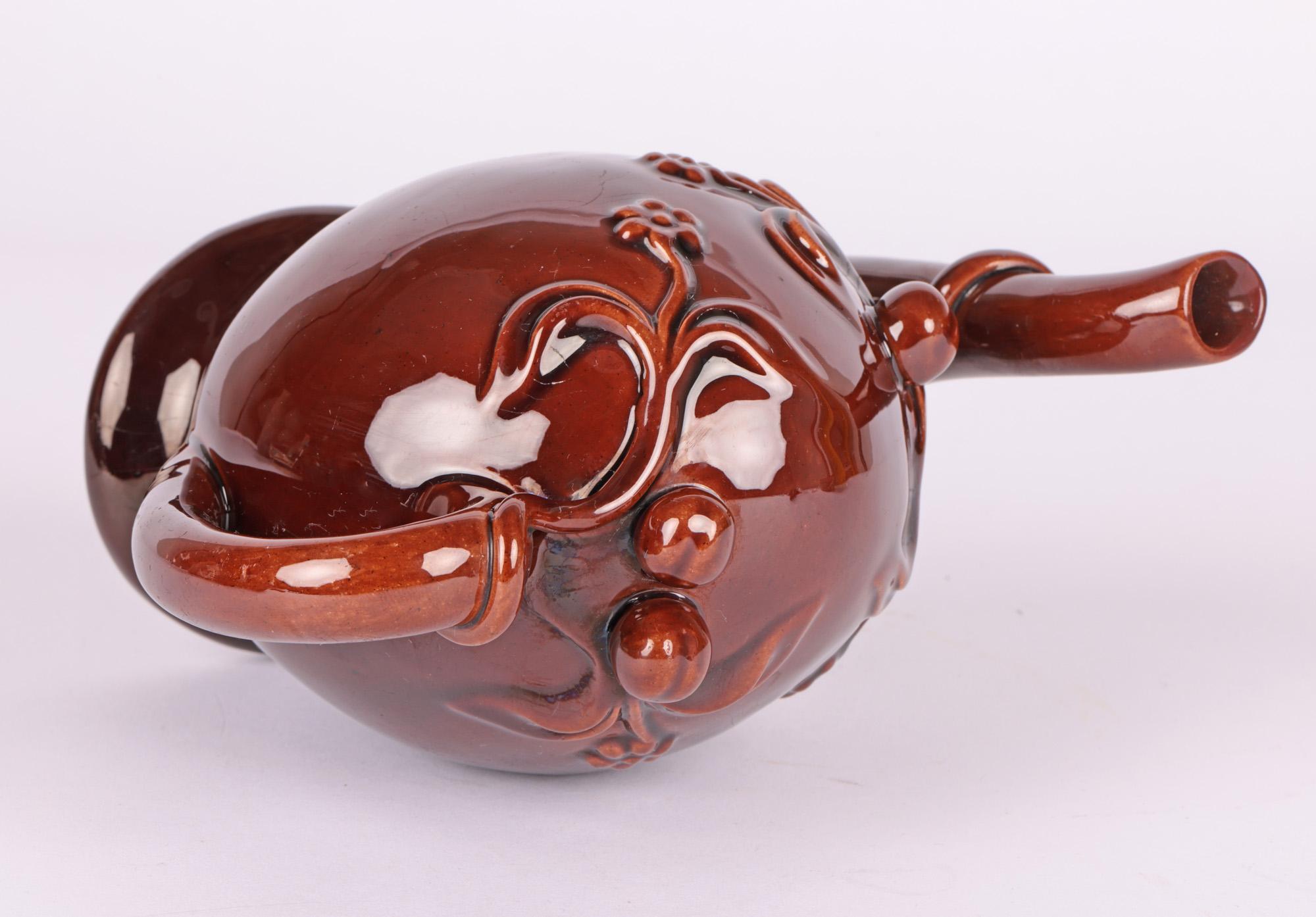 Copeland Antike glasierte Treacle-Teekanne aus Cadogan-Keramik im Zustand „Gut“ im Angebot in Bishop's Stortford, Hertfordshire